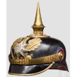 Helm für Reserveoffiziere des Oldenburgischen Infanterie-Regiments Nr. 91, um 1900 Schwarz