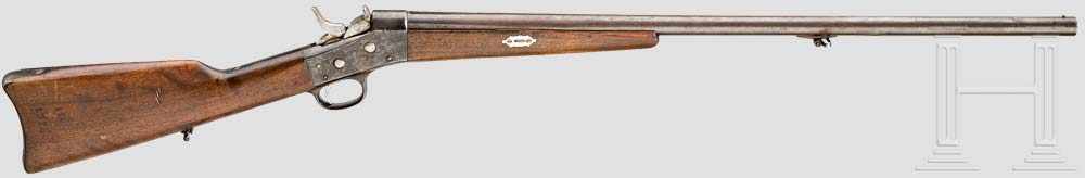 Einzelladerflinte Remington Rolling Block Kal. .32(?), Nr. 4097. Glatter, blanker Lauf, Länge 29" (