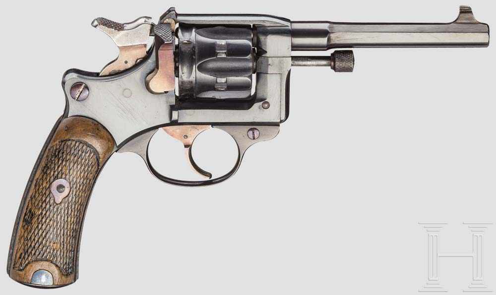 Revolver Lebel 1892 (du commerce) 1915 Kal. 8mm Lebel, Nr. 26812. Blanker Lauf, Länge 116 mm, - Image 2 of 2
