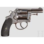 Revolver Oury, Polizei, um 1910 Kal. 7,65 mm, Nr. 8873. Blanker Lauf, Länge 55 mm. Fünfschüssige,