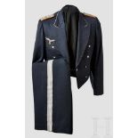 An Evening Dress Jacket and Trousers for Flight Officers Blue-grey formal evening dress jacket,