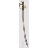 Säbel für einen Offizier der Grenadiere, Zeit der Revolution, ca. 1790/91 Montmorency-Klinge mit