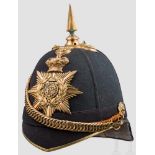 Helm aus der Regierungszeit Königin Victorias, um 1880 Elegant gestalteter Korpus mit schwarzem