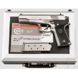 Colt Double Eagle MK II, im Koffer mit Versandkarton Kal. 10 mm Auto, Nr. DT00483. Blanker Lauf,