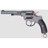 Revolver Simson & Co., Suhl Kal. 10,6 mm, Nr. 4529. Nummerngleich. Blanker Oktagonallauf, Länge