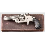 Smith & Wesson Model Number 1-1/2 Single Action, vernickelt, im Karton Kal. .32 S&W, Nr. 89200.