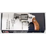 Smith & Wesson Mod. 640, "The .38 Centennial Stainless", im Karton Kal. .38 Spl., Nr. CEN4460.