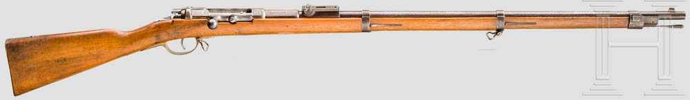 Infanteriegewehr M 1871, Mauser Oberndorf Kal. 11 mm, Nr. 6667F, nummerngleich inkl. Schrauben,