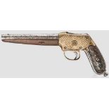 Pistole System Martini Kal. .455 Webley (?), Nr. 10. Gezogener, rauer Lauf, Länge 170 mm, mit