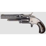 Smith & Wesson Mod. One-And-A-Half New Model (2nd Issue) Kal. .32 RF long, Nr. 109528. Fünffach