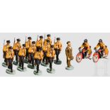 Konvolut 15 Elastolin und Lineol SS-Figuren mit Joseph Goebbels Konvolut, Elastolin/Lineol, 6/7 cm-