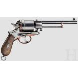 Armeerevolver Gasser Modell 1874 Kal. 11,2 mm Gasser, Nr. 80777, nummerngleich. Leicht rauer Lauf,