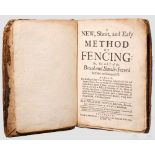 William Hope, "A New, Short and Easy Method of Fencing", Edinburgh, 1707 288 paginierte Seiten (ohne