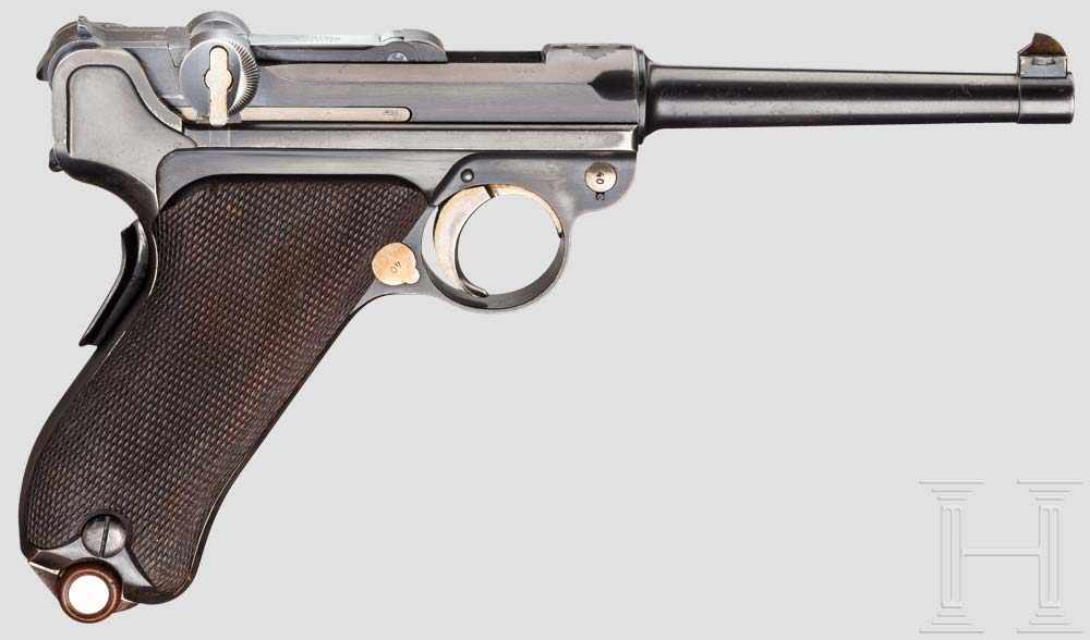 Parabellum Mod. 1900, 3. Ausführung Kal. 7,65 mm Luger, Nr. 1340. Nummerngleich inkl. - Image 2 of 3