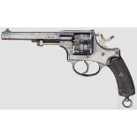 Ordonnanzrevolver Mod. 1878 Kal. 10,4 mm, Nr. 4125. Nummerngleich. Blanker Oktagonallauf, Länge