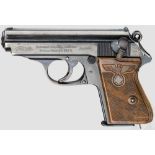 Walther PPK, ZM, Polizei, PL - "Ehrenwaffe des Politischen Leiters", mit PL-Tasche Kal. 7,65 mm, Nr.