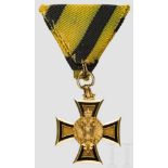 Militärdienstzeichen für Offiziere für 40 (35) Jahre - Dedikationsexemplar in Gold Massiv in Gold