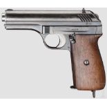 CZ Mod. 24, langer Griff, neunschüssig Kal. 9 mm kurz, Nr. 1261. Nummerngleich bis auf den Lauf,