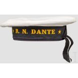 Tellermütze "R.N. Dante" der Marine in Sommerausführung Due berretti da Marinaio. 1 estivo bianco