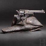 Ordonnanzrevolver Pirlot Frères, Mod. 1872 mit Krauser-Auswerfer 1876, mit Tasche Kal. 10,4 mm CF,