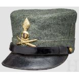 Feldgraues Kepi für einen Artilleristen, ab 1917/18 Berretto Grigioverde da Artigliere della Prima