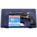 Colt Cowboy Revolver, im Koffer Kal. .45 Colt, Nr. TF02773. Blanker Lauf, Länge 5-1/2".
