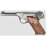 Colt Huntsman Kal. .22 l.r., Nr. 072841S. Lauf eingefettet, Länge 4-1/2". Zehnschüssig.