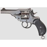 Webley Mark I Service Revolver Kal. .455/476, Nr. 8150. Nummerngleich. Blanker Kipplauf, Länge 4".