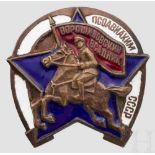 Abzeichen von Osaviahim "Voroschilovsky Reiter", Sowjetunion, ab 1936 Bronze, teils emailliert.