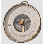 Barometer der Kaiserlichen Marine Versilbertes Ziffernblatt mit Doppelanzeige für Druck und