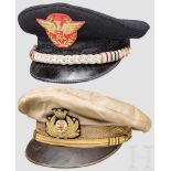 Tropenschirmmütze für Admirale bzw. für Kommandanten der Carabinieri, 1980er Jahre Due berretti