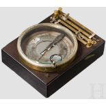 Schmidt's Chronograph zur Messung der Geschossgeschwindigkeit, um 1890 Messing, Nickel, Stahl, Glas,