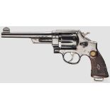 Smith & Wesson .44 Hand Ejector 1st Model Kal. .455, Nr. 4698. Nummerngleich. Blanker Lauf.