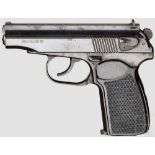 Makarov PM DDR, 4 mm M20 Umbau Kal. 4 mm M20, Nr. AP 0350. Blanker Lauf (ehemaliges Kaliber 9 mm