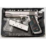 Colt-Norinco Mod. 1911 A 1, Sportausführung, vernickelt Kal. .45 ACP, Nr. 1110273. Blanker Lauf.