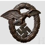 A Bronze Observers Badge Wall Plaque Large, cast bronze for wall or building. Heavy, hollow backed