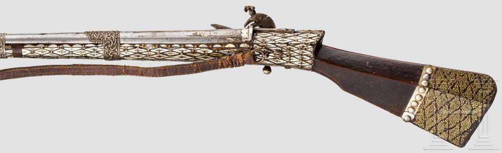 Miqueletgewehr, Bulgarien, 18. Jhdt. Langer, runder und glatter Lauf im Kaliber 16,5 mm mit - Image 2 of 2