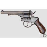 Marinerevolver Mod. 1871/82 Kal. 12 mm CF, Nr. 935. Nummerngleich. Blanker Oktagonallauf, Länge