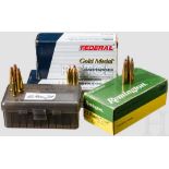 Konvolut Patronen .22 Jet und .356 TWS 1 x Originalschachtel mit 50 x Kal. .22 Remington Jet, dazu