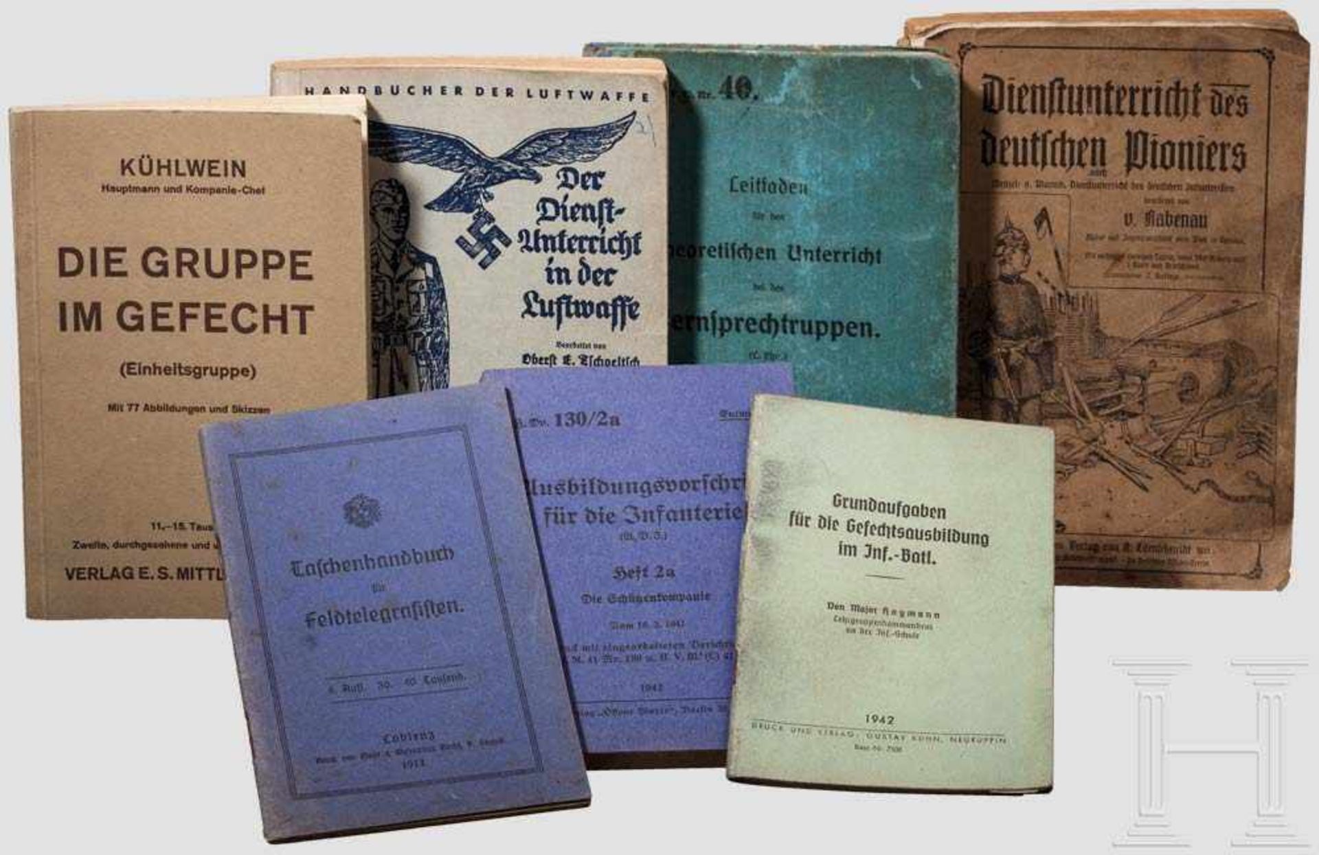 Dienstvorschriften Deutschland WK I und II 1915 - 1917 für Fernsprechtruppen und Pioniere, von