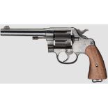 Colt New Service Mod. 1917 Kal. .45 Colt, Nr. 82743 unten am Knauf. Blanker Lauf, Länge 5-1/2".