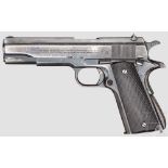 Colt Mod. 1927, Heer Kal. .45 ACP, Nr. 4652 am Verschluss, Nr. 5593 am Lauf, dieser blank.