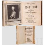 Zwei Bände zur Fechtkunst des 18. Jhdts. Anthon Friedrich Kahn, "Anfangsgründe der Fechtkunst",