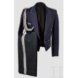 An Evening Dress Jacket and Trousers for Medical Officers Blue-grey formal evening dress jacket