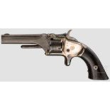 Smith & Wesson Model No. One, 2nd Issue Kal. .22 short, Nr. 124826. Rauer Oktagonal-Kipplauf,