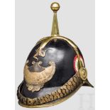 Helm für Mannschaften der "Guardia Civica Catania", um 1848 Elmo "Guardia Civica Catania" Schwarz