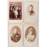 Vier Geschenkfotos der Zarenfamilie, Russland, zwischen 1880 - 1910 Fotos von Zar Nikolaus II. (