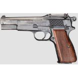 FN GP (Grande Puissance) Mod. 35 Kal. 9 mm Luger, Nr. 37179. Nummerngleich. Blanker Lauf. 13-