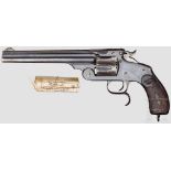 Smith & Wesson New Model No. 3, Marine Kal. .44 Russian, Nr. 9415. Nummerngleich. Blanker Lauf,