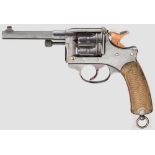 Revolver Mod. 1892 Kal. 8 mm Lebel, Nr. H77117 als einzige S/N. Blanker Lauf. Gültiger Beschuss